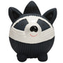 Reggie Raccoon Ruff-Tex, pelota de látex para perro, tamaño grande