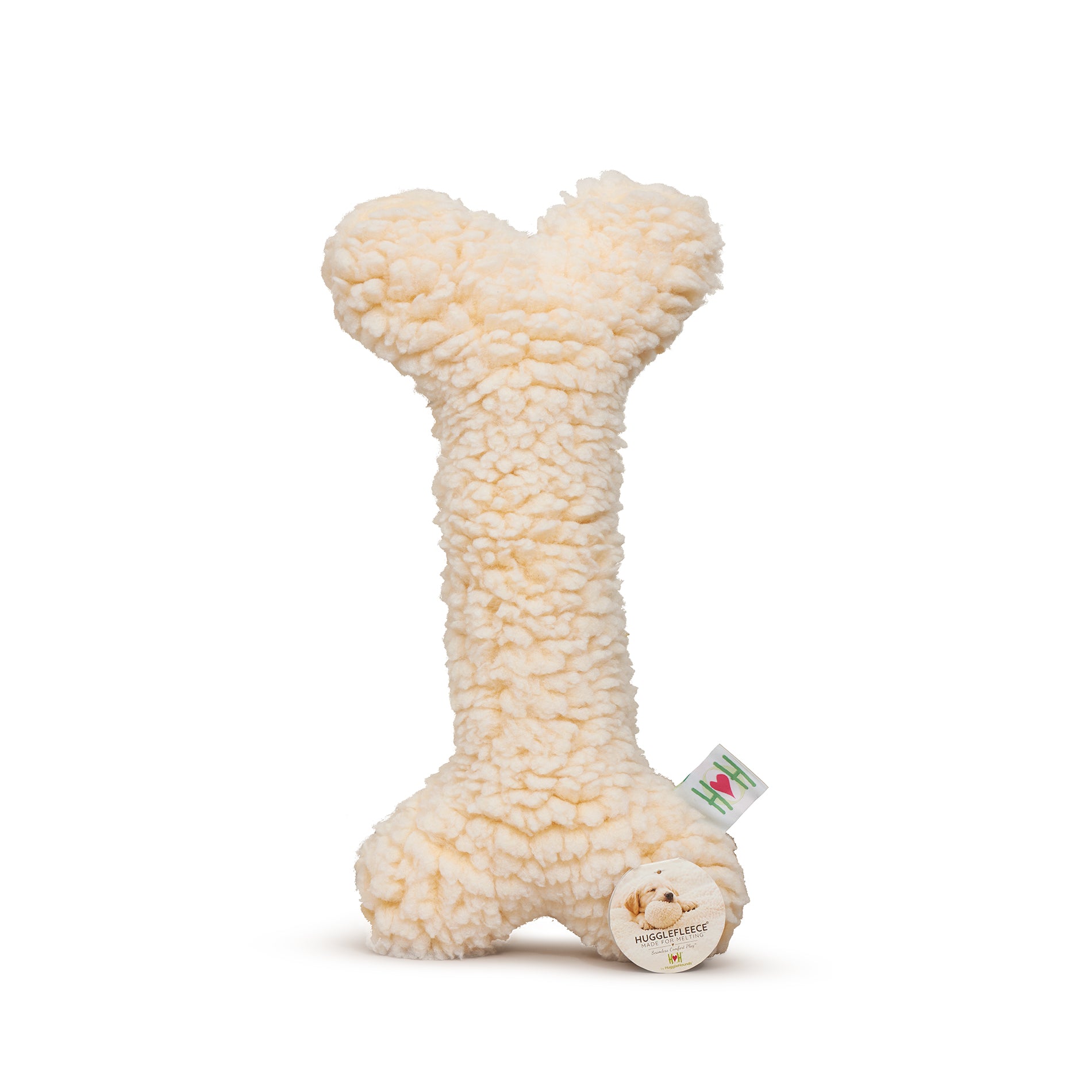 HuggleFleece, hueso de peluche para perro, 2 pies