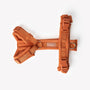 Terracotta comfort dog harness laid flat