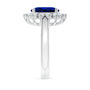 3.00 CTW Lab-Created Sapphire Halo Ring in 14K Gold, photo 6