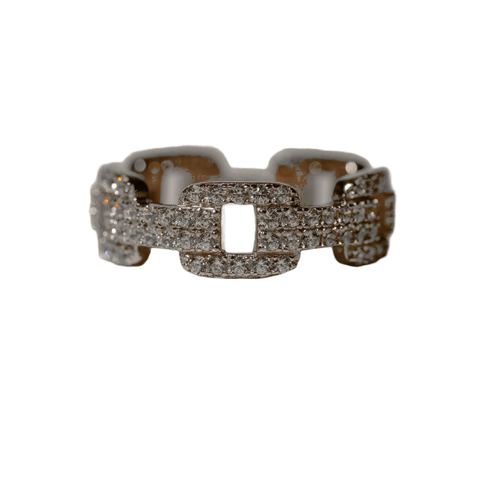 Bold Chain Cubic Zirconia Ring, photo 1