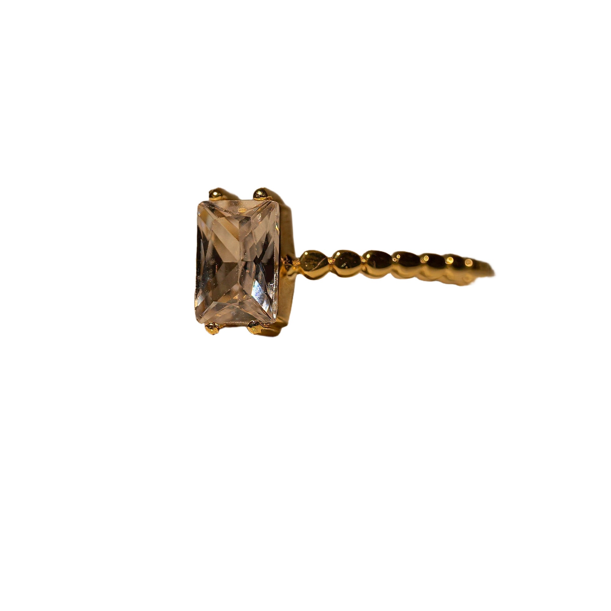 Baguette Cubic Zirconia Ring, photo 1