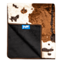 PupProtector Waterproof Throw Blanket, Brown Faux Cowhide, photo 4