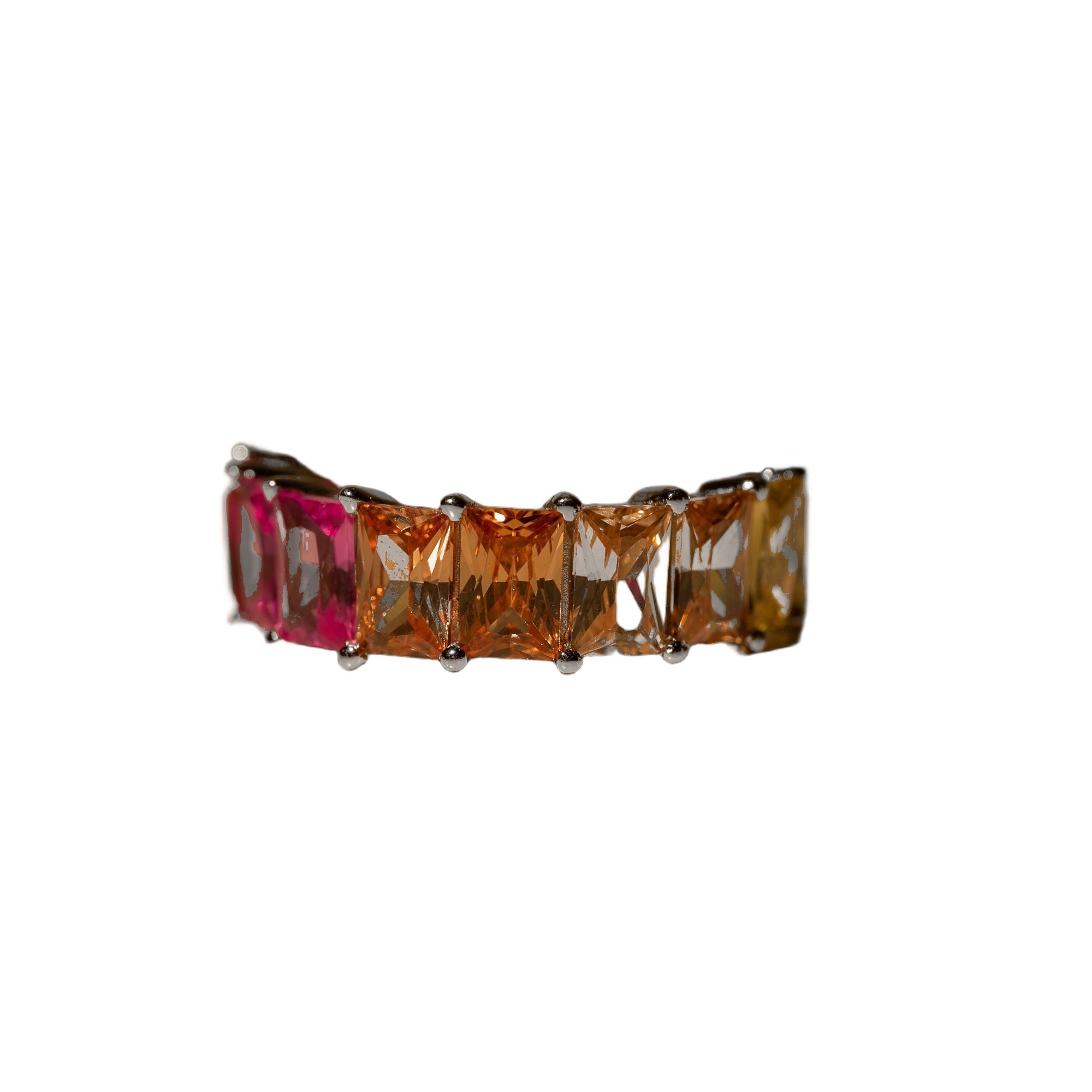 Baguette Cut Cubic Zirconia Eternity Ring, photo 1