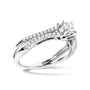 5/8 Ct. T.W. Diamond Split Shank Engagement Ring in 14K White Gold, photo 4