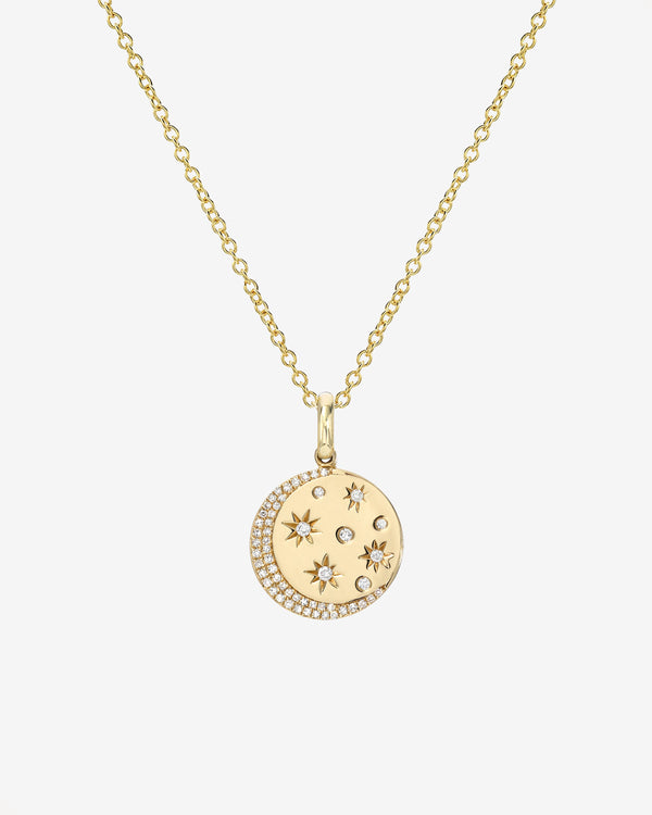 14K Gold Diamond Celestial Necklace, photo 1