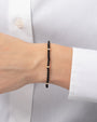 Pulsera de cuentas segmentada de ónix negro en oro de 14K, foto 2