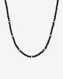 Collar de cuentas con segmentos de ónix negro en oro de 14K, foto 1