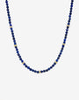 Collar segmentado de cuentas de lapislázuli azul en oro de 14K, foto 1