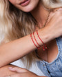 14K Gold Button Fortune Bracelet, photo 2