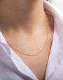 Collar de cadena de eslabones tipo cable en oro de 14K, foto 3