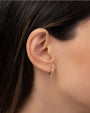 14K Gold Dagger Huggie Earrings, photo 3