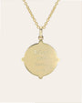 Collar de medallón de brújula con diamante en oro de 14K, foto 5