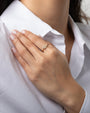 Anillo de hamsa con diamante en oro de 14K, foto 4