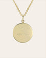 14K Gold Diamond Sun Medallion Necklace, photo 5