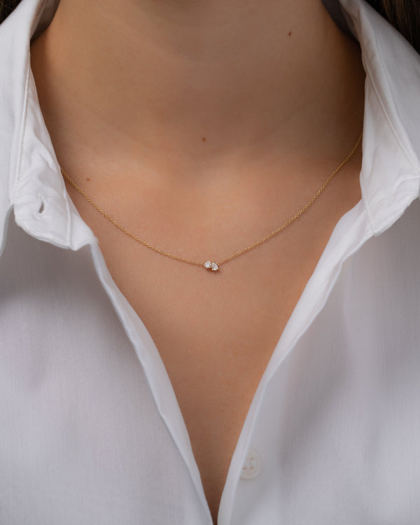 Diamond Toi et Moi Necklace, photo 2
