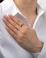 14K Gold Ribbed Dome Ring, photo 5