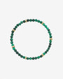Pulsera de cuentas segmentada de malaquita en oro de 14K, foto 1