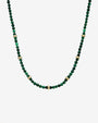 14K Gold Malachite Segment Bead Necklace, photo 1