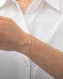 Pulsera con mini ojo turco en oro de 14K, foto 2