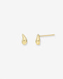 Aretes de botón de gota mini en oro de 14K, foto 1