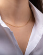 Collar de cadena de eslabón abierto en oro de 14K, foto 3
