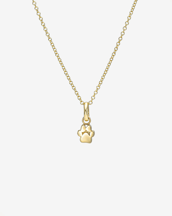 Collar con dije de huella en oro de 14K, foto 1