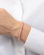 14K Gold Pink Rhodochrosite Segment Bead Bracelet, photo 3