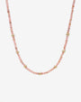 14K Gold Pink Rhodochrosite Segment Bead Necklace, photo 1