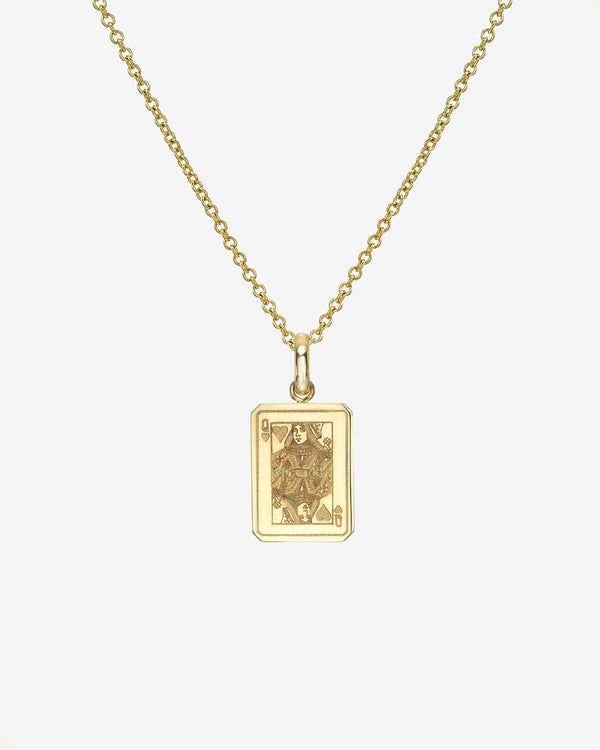 14K Gold Queen of Hearts Necklace, photo 1