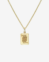 Collar de reina de corazones en oro de 14K