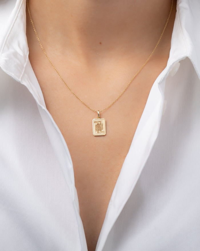 Collar de reina de corazones en oro de 14K, foto 2