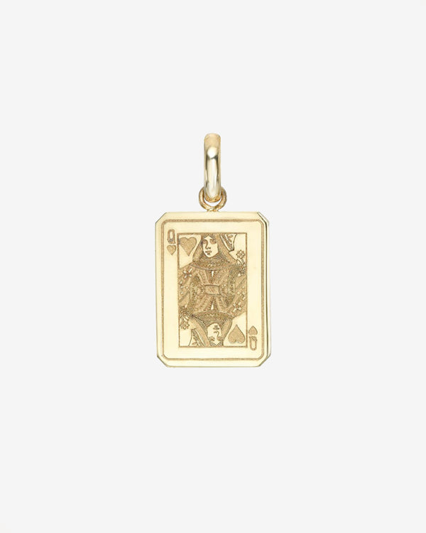 14K Gold Queen of Hearts Pendant, photo 1