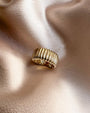 14K Gold Ribbed Ring, photo 5