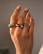 14K Gold Ribbed Ring, photo 2