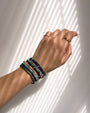 14K Gold Blue Lapis Segment Bead Bracelet, photo 6