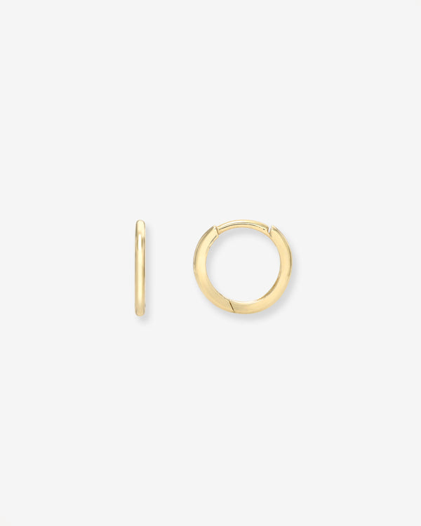 Aretes de aro huggie pequeños en oro de 14K, foto 1
