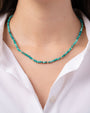 14K Gold Turquoise Segment Bead Necklace, photo 2