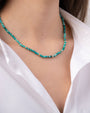 14K Gold Turquoise Segment Bead Necklace, photo 3