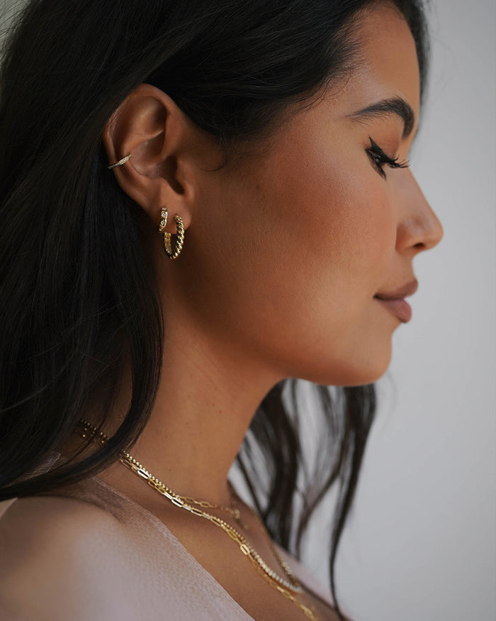 14K Gold Diamond Ear Cuff, photo 6