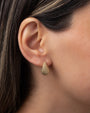 14K Gold Woven Teardrop Stud Earrings, photo 7