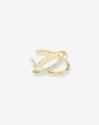 14K Gold and Diamond X Ear Cuff, photo 1