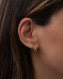 14K Gold Pave Diamond X Stud Earrings, photo 2
