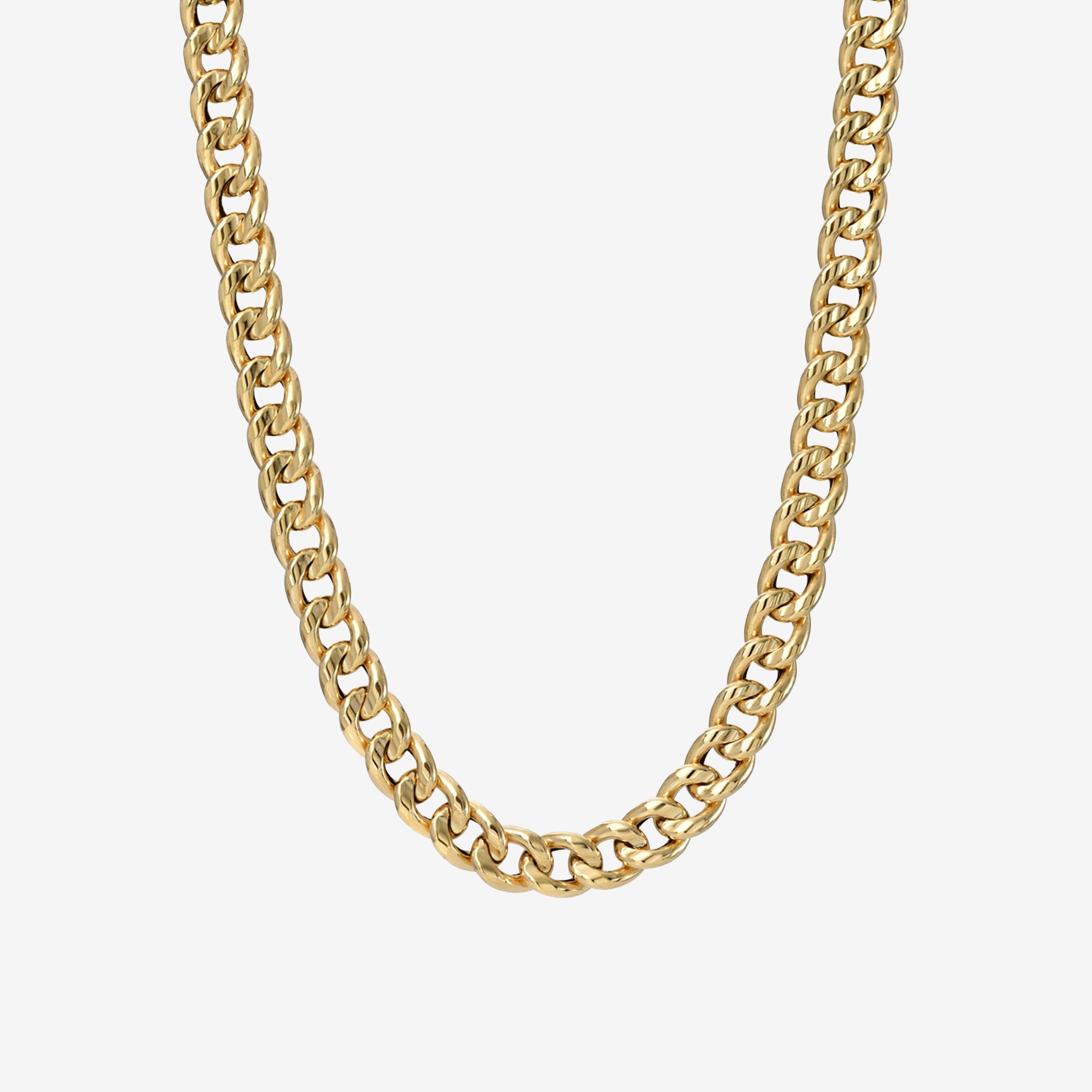 Collar de cadena Miami Cuban grande en oro de 14K, foto 1