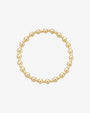 14K Gold 3mm and 5mm Bead Bracelet, photo 1