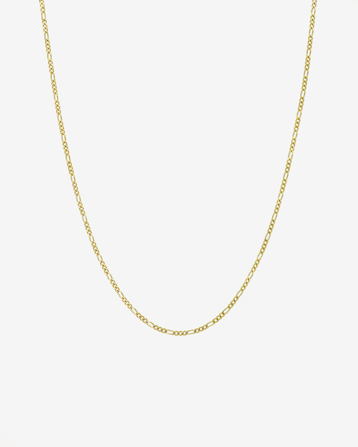 Collar de cadena Baby Figaro en oro de 14K, foto 1