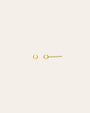14K Gold Bead Stud Earring, photo 2