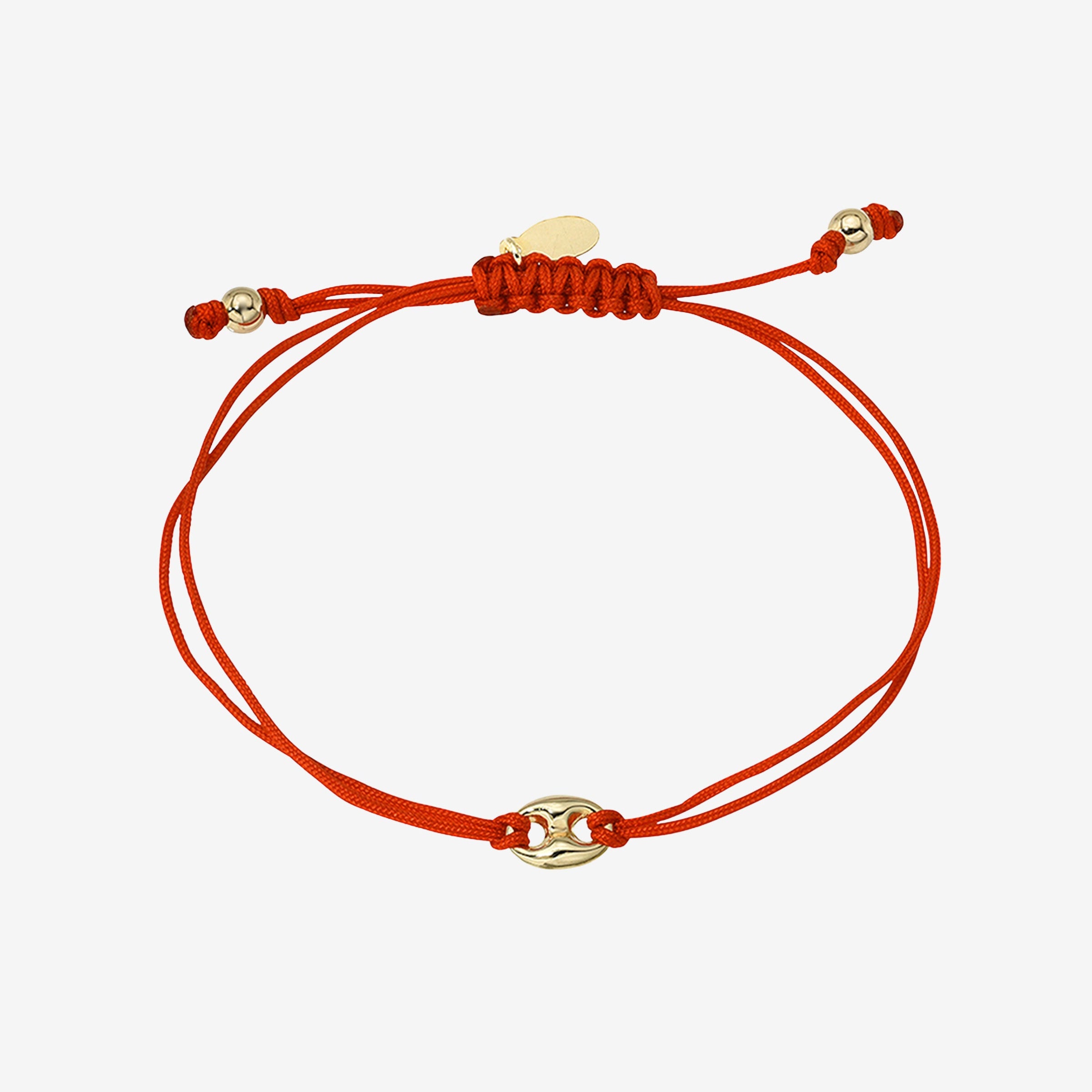 14K Gold Button Fortune Bracelet, photo 1