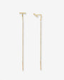 14K Gold Cable Link Threader Earrings, photo 1