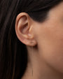 14K Gold Cable Link Threader Earrings, photo 2